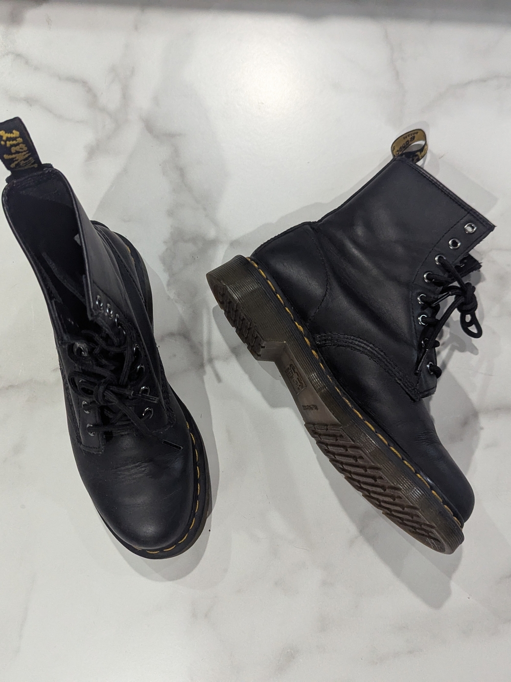 Dr. Martens Women's 1460 Black Leather Lace-Up Boots